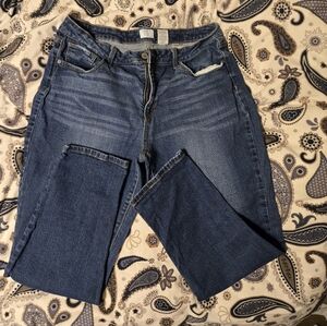 Time and Tru Dark Blue Skinny Jeans